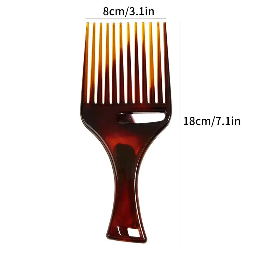 

Wide Teeth Brush Pick Comb Fork Hairbrush Insert Hair Pick Comb Plastic Gear Comb For Curly Hair Styling For Fashion Hair Style