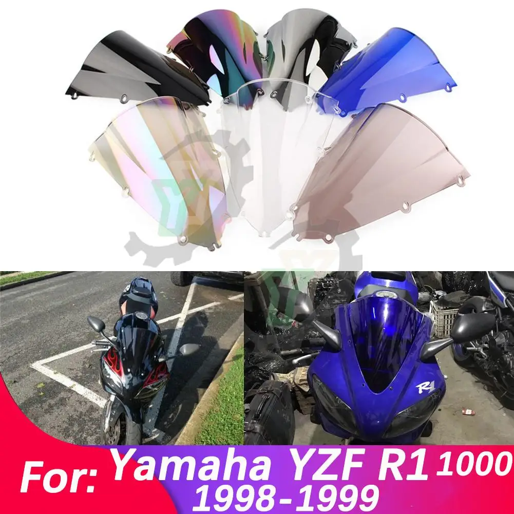 

Аксессуары для мотоциклов YZFR1 Cafe Racer, ветровое стекло для мотоцикла, ветрозащитный экран, ветрозащитный экран для Yamaha YZF R1 1000 1998-1999 YZF-R1