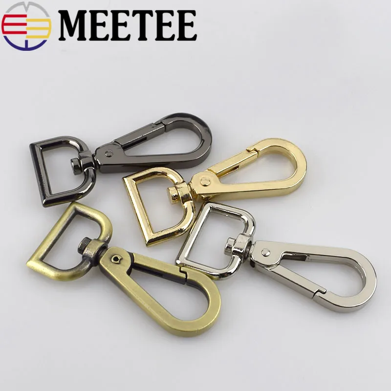 Металлические карабины Meetee для ремня аксессуары сделай сам поворотные зажимы