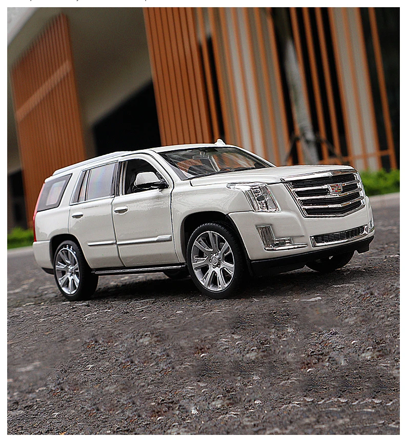 Welly 1:24 Cadillac Escalade модель автомобиля из сплава моделирование автомобиля украшение коллекция Подарочная игрушка Литье под давлением модель игрушка для мальчиков