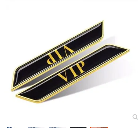 

3D Gold Metal VIP Auto Trunk Tailgate Emblem Badge Decals Sticker Car Accessories