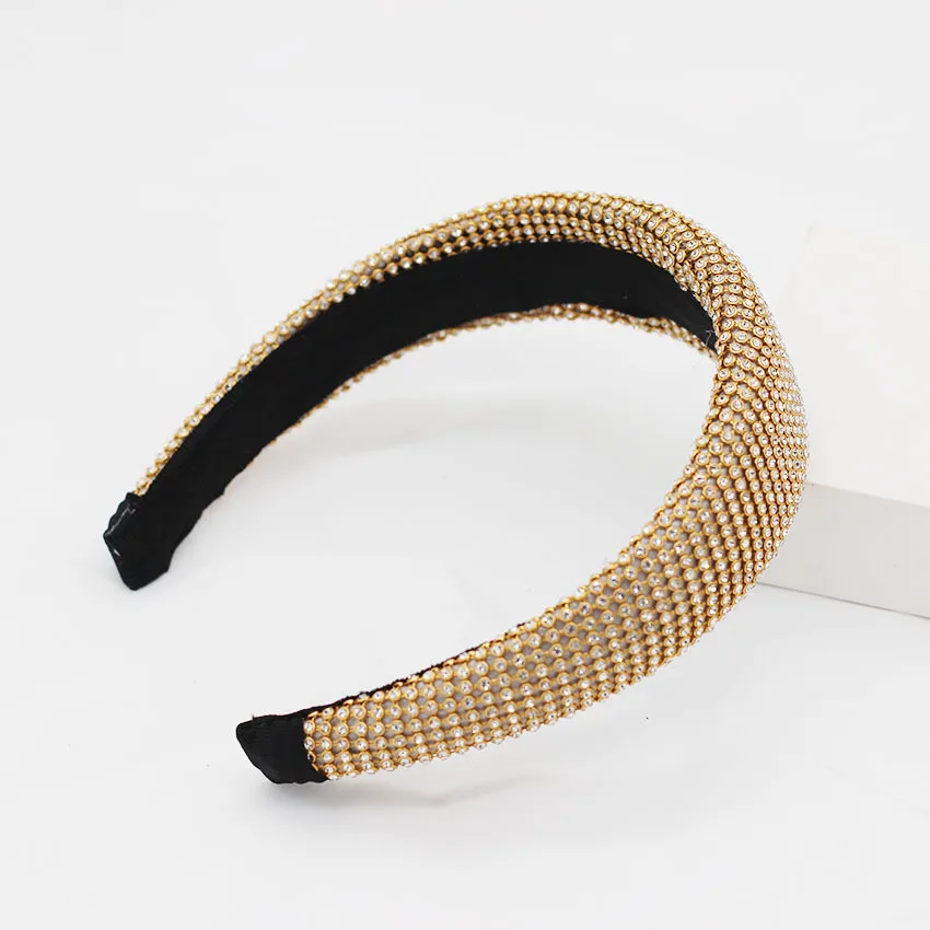 Женская тиара принцессы с блестками широкая головная повязка отражающая