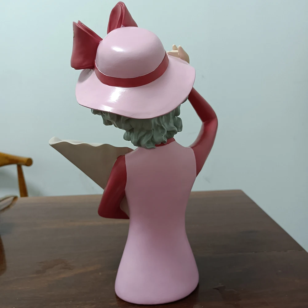 

Resin Figurine Girl Flower Vase Ornaments Sculpture Home Living Room Nordic Modern Flower Vase Desk Decoration Crafts Gift