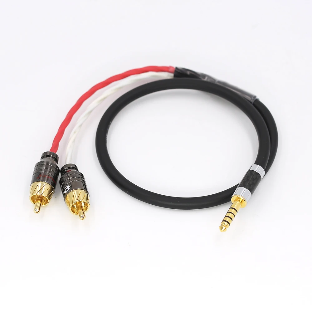 

4.4mm to 2 RCA Balance Replacement Auido Upgrade Cable Cord Sound Cable