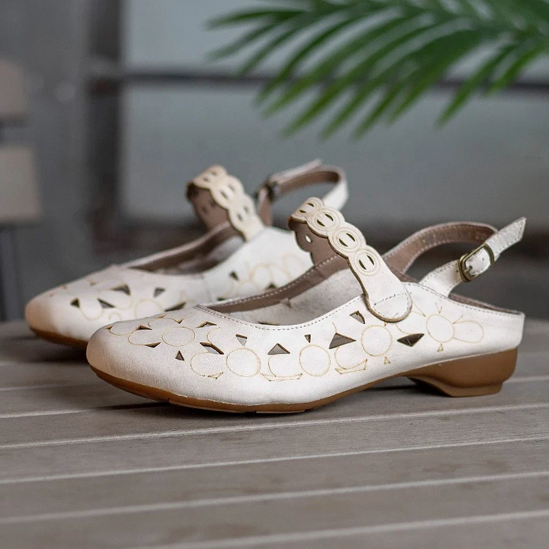 

Women Sandals Buckle Strap Low Heel Cute Womans Sandals Round Toe Chunky Sandals Women