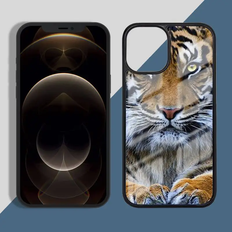 

Fashion Tiger Leopard Phone Case PC for iPhone 11 12 pro XS MAX 8 7 6 6S Plus X 5S SE 2020 XR