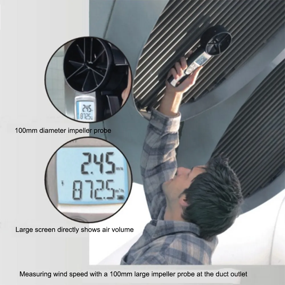 Testo 417 ветромер Лопасти С турбинной мешалкой зонд Объём воздуха крышка комплект