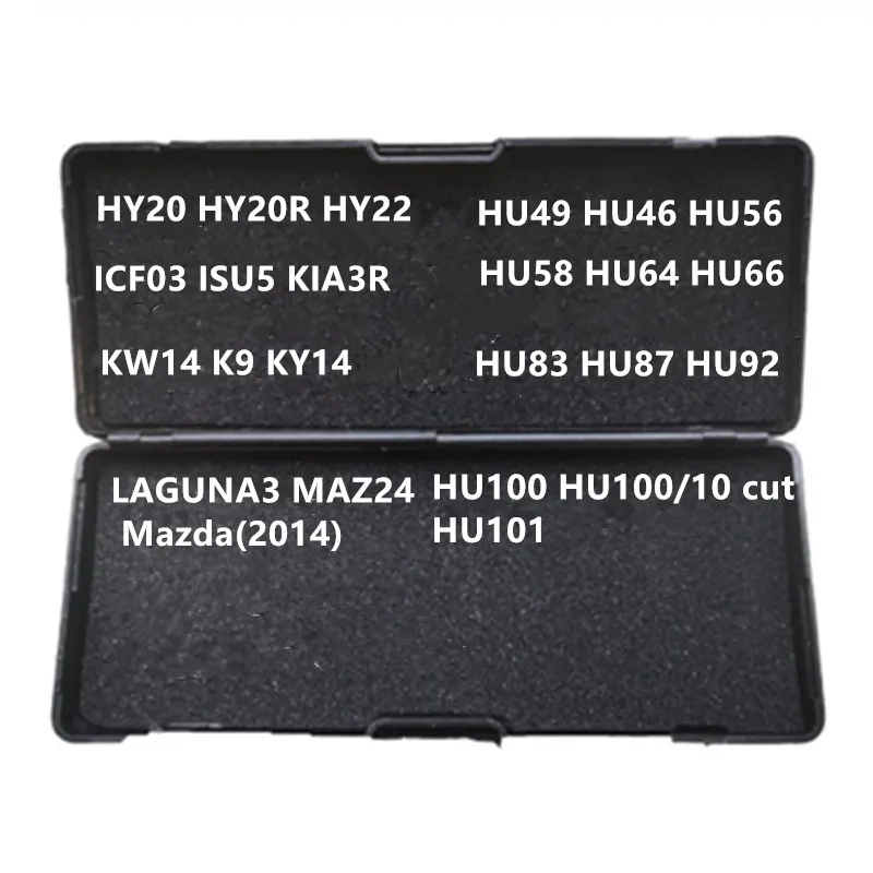 Считыватель ключей Lishi 2 в 1 инструмент HU66 HU92 HU87 NSN14 TOY38R CY24 B106 GM37 GM39 YH35R FO38 HY17 SZ14 KW14 |