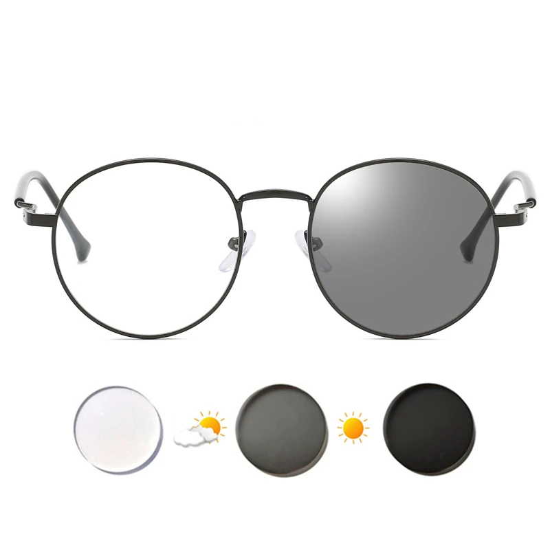 Очки при близорукости от-0.5 до-6.0 для мужчин и женщин Металлическая рама защита от