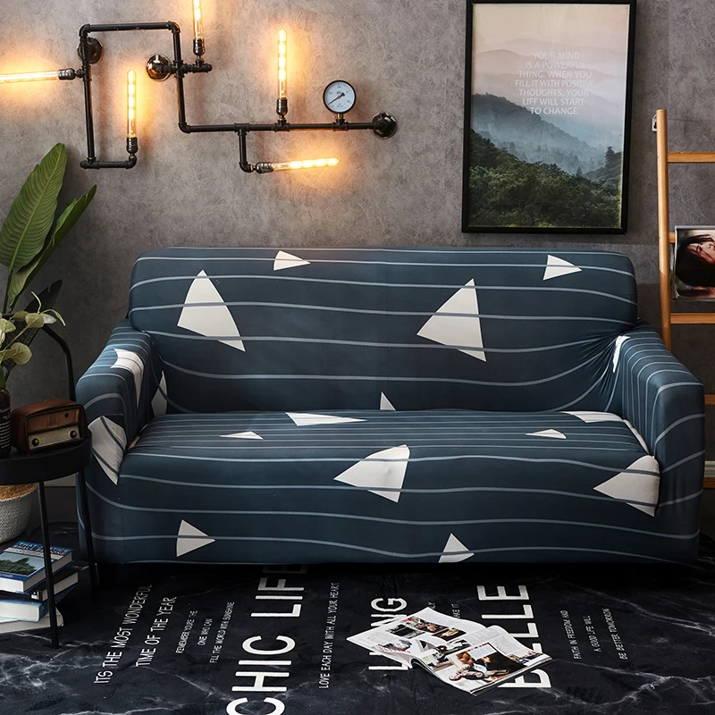 Розовый чехол для дивана с принтом сердца гибкий эластичный большой угловой | Дом