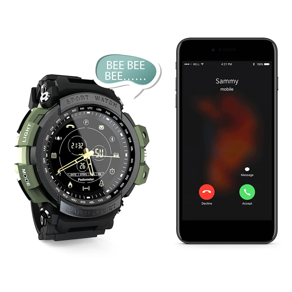 

Sport Smart Watch Life Waterproof Bluetooth Call Reminder Digital Clock Long Standby Time SmartWatch For ios Android