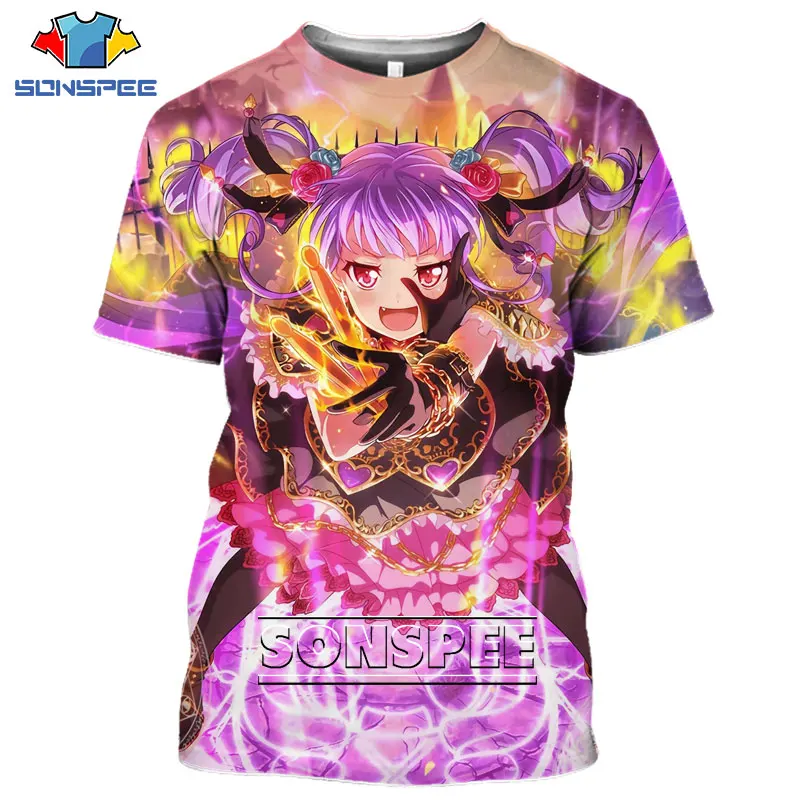 Футболка Мужская/Женская SONSPEE с 3D принтом пикантная одежда героями аниме