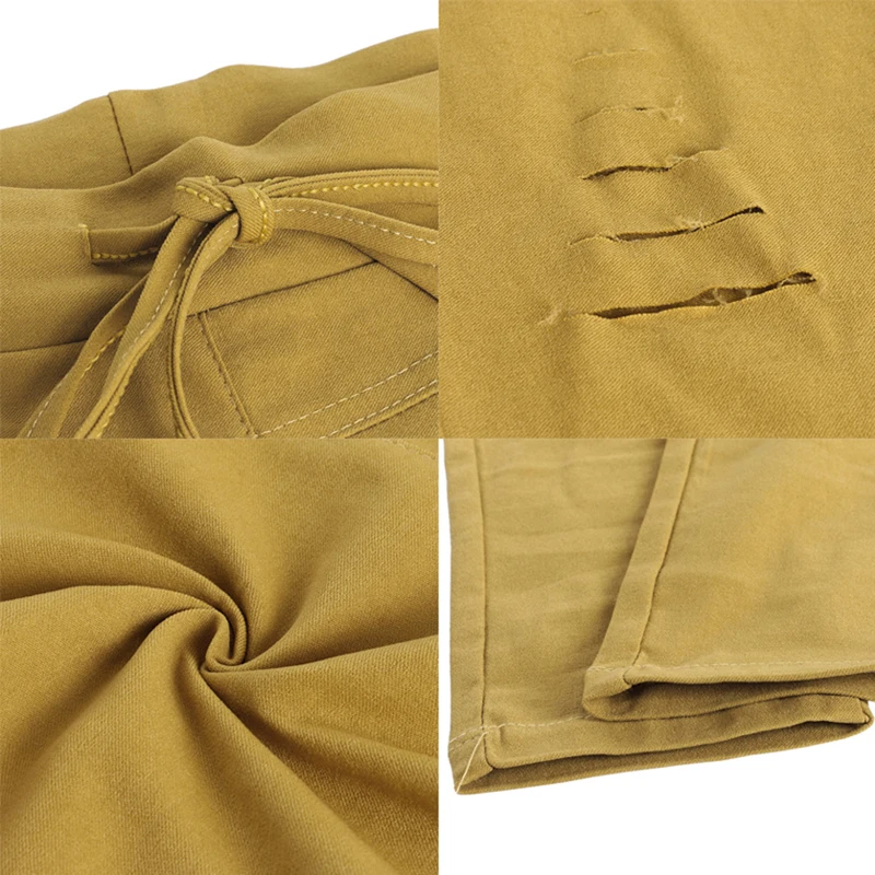 WENYUJH, S-4XL, обтягивающие джинсы, женские джинсовые брюки с дырками, рваные, до колена, узкие брюки, повседневные брюки, черные, белые, стрейчевые, рваные джинсы