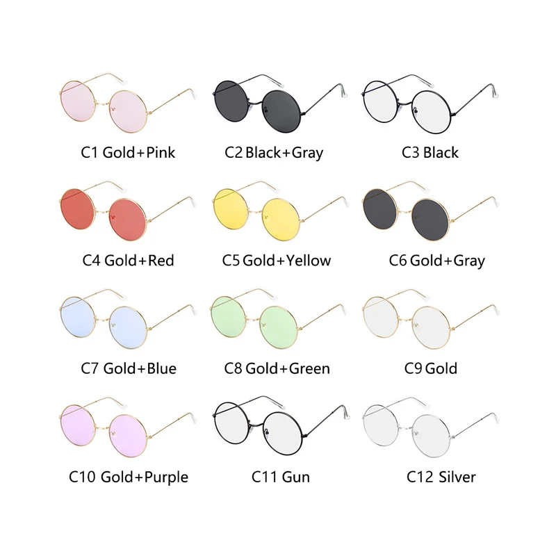 JZU 2021 новые винтажные Круглые Солнцезащитные очки женские солнцезащитные ретро