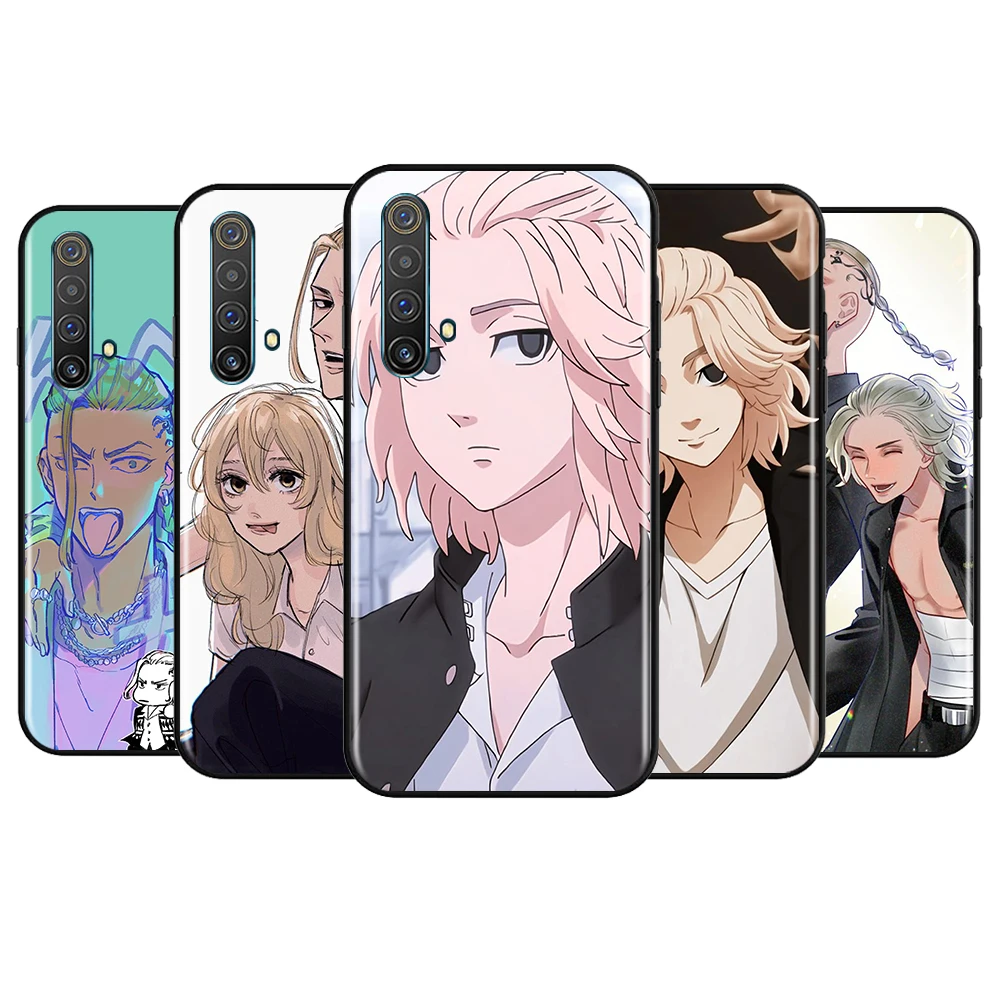 

Cute Anime Manjiro Sano For OPPO Realme 8 7 6s 6 5 3 2 Pro 5G Global V15 5 3 5G Silicone Black Soft Cover Phone Case