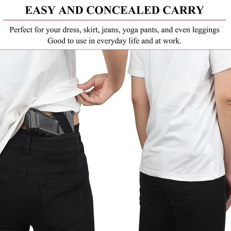 

Kosibate Hunting Holster Polyester Gun Concealed Short Leggings forGlock Tactical Pistol Gun Shorts Universal Holster for Man Wo