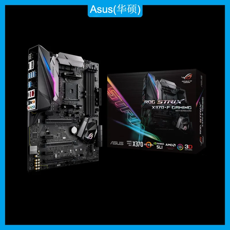 

ASUS ROG Strix X370-F GAMING AMD AM4 X370 ATX Motherboard with Aura Sync RGB LED DDR4 3200MHz M.2 USB 3.1 Mother Board