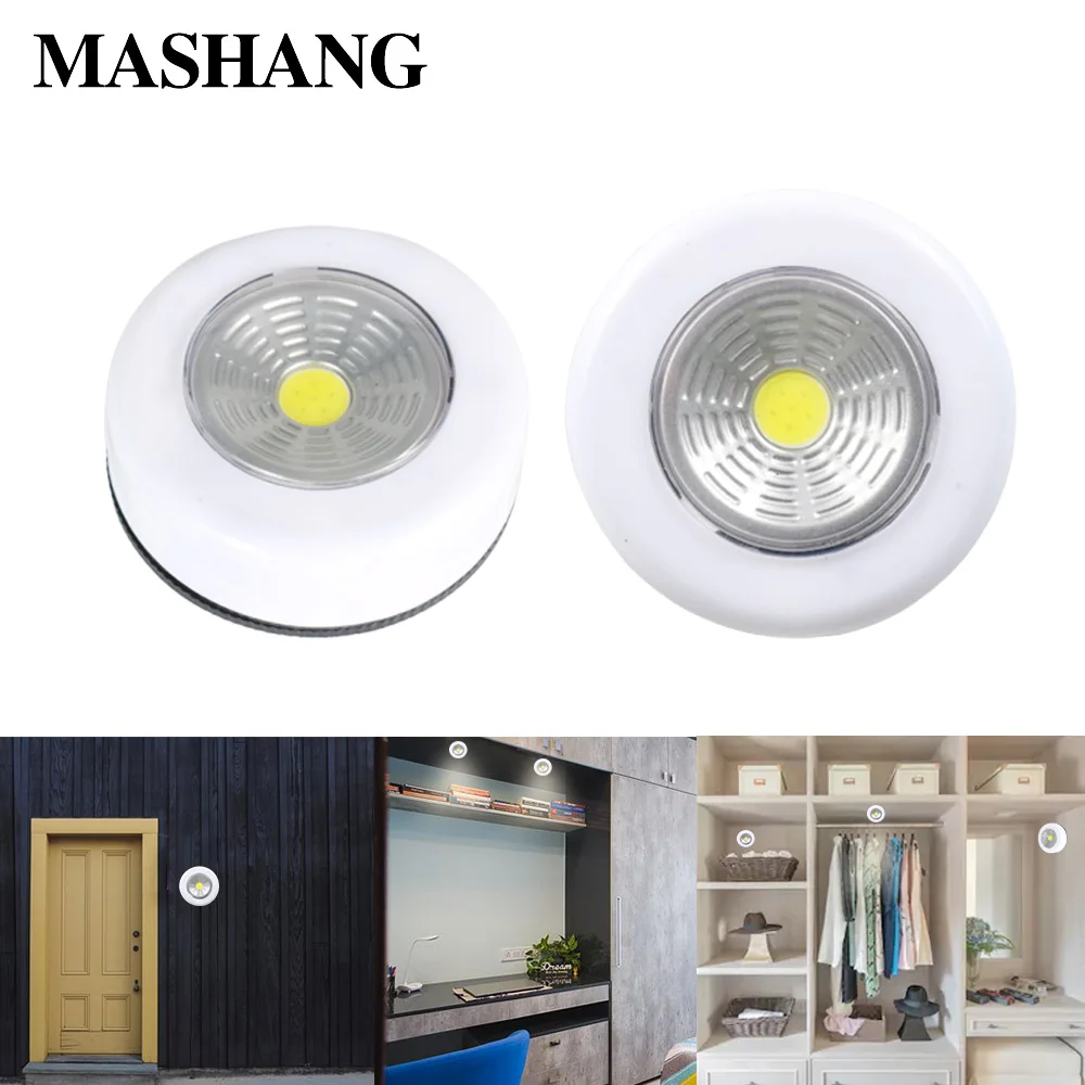 Светодиодный светильник для шкафа COB беспроводной настенный ночник с питанием от