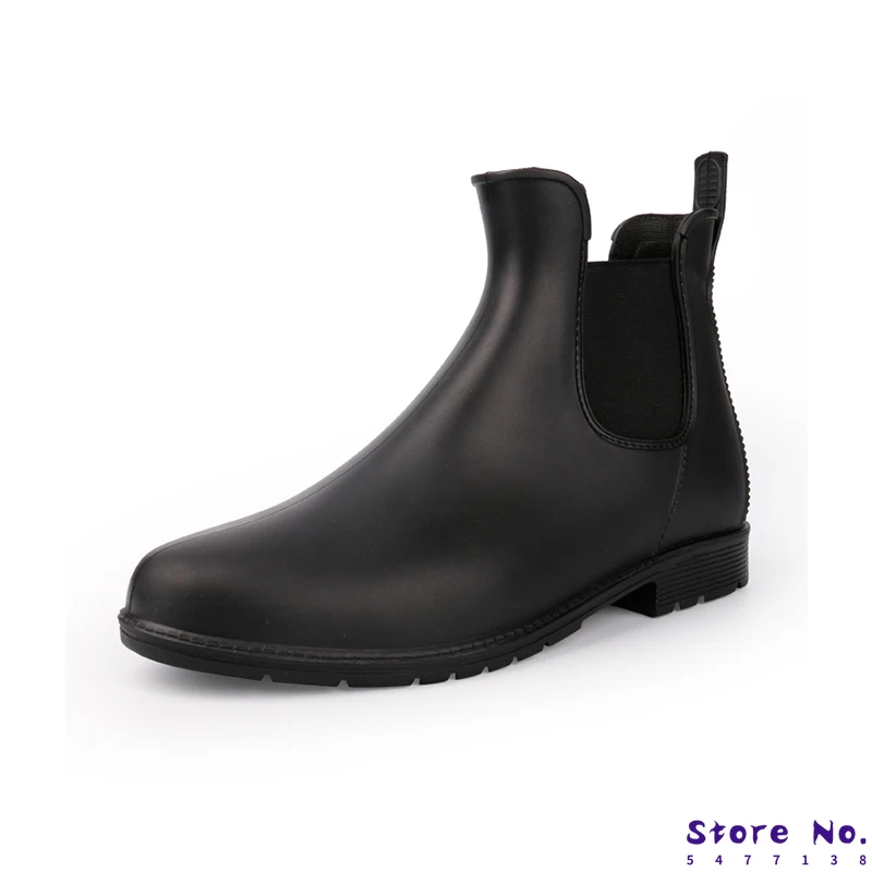 

Женские дождевые ботинки, демисезонные водонепроницаемые ботильоны для женщин, обувь на низком каблуке, дождевые ботинки, нескользящая жен...