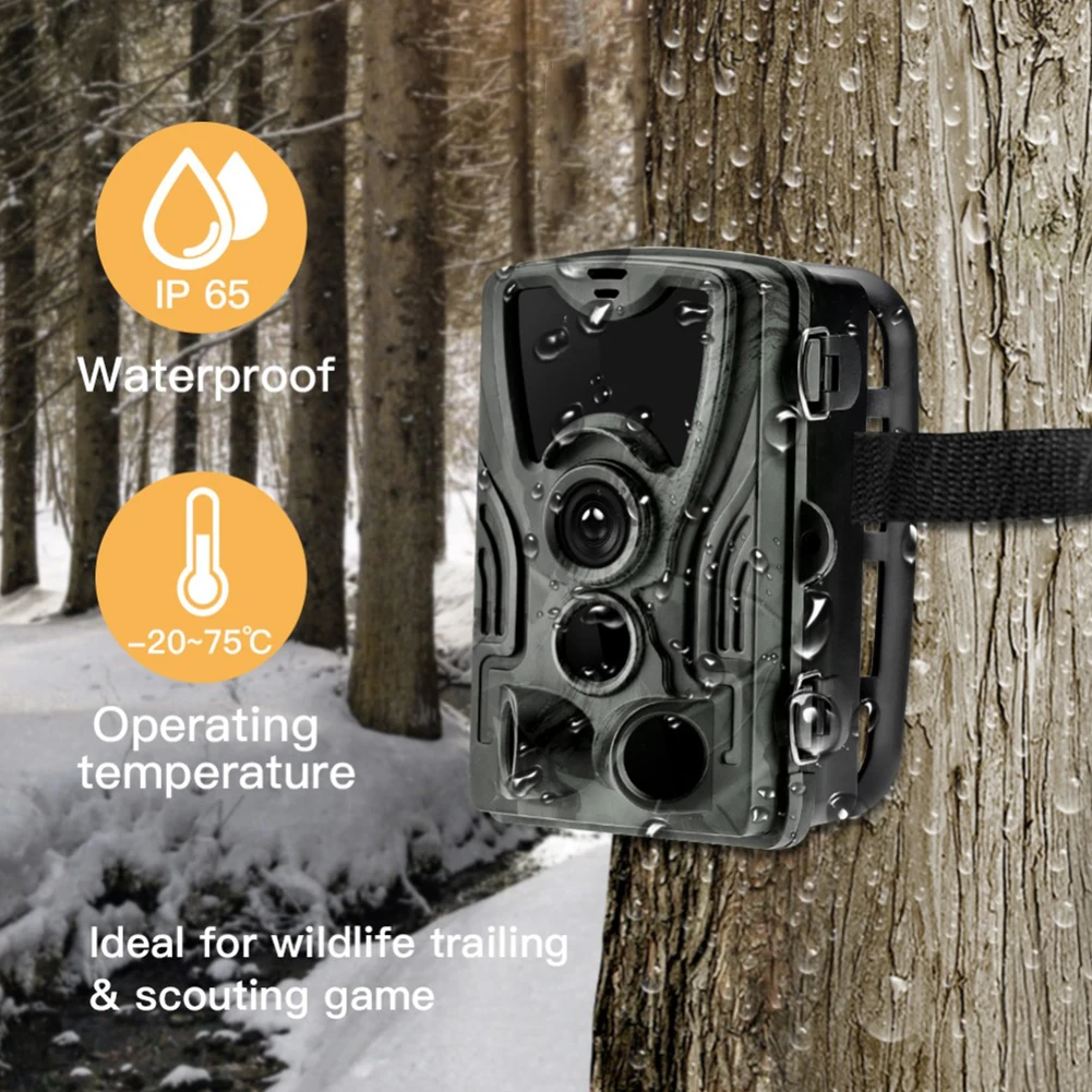 

1080P HD наружная инфракрасная охотничья камера для наблюдения за дикой природой, водонепроницаемая камера для наблюдения за животными IP65, вид...