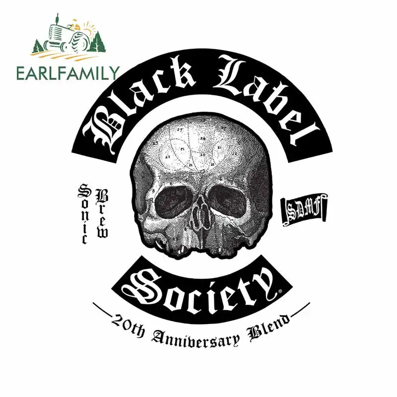 

EARLFAMILY 13 см x 11,4 см забавная Автомобильная наклейка для новорожденного черепа графическая Виниловая наклейка для ноутбука лобовое стекло ба...