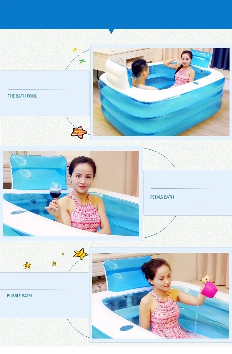 Горячая нога Shampooer Piscina Adulto плавательный бассейн Banheira Inflavel сауна ванна для взрослых надувная Ванна