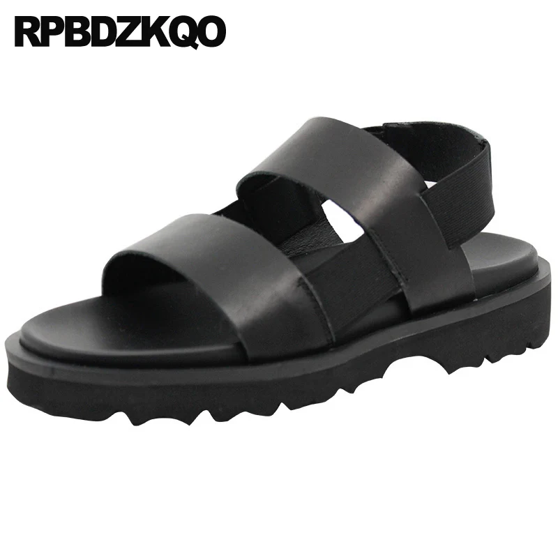 Сандалии мужские из натуральной кожи повседневные дизайнерские пляжные туфли