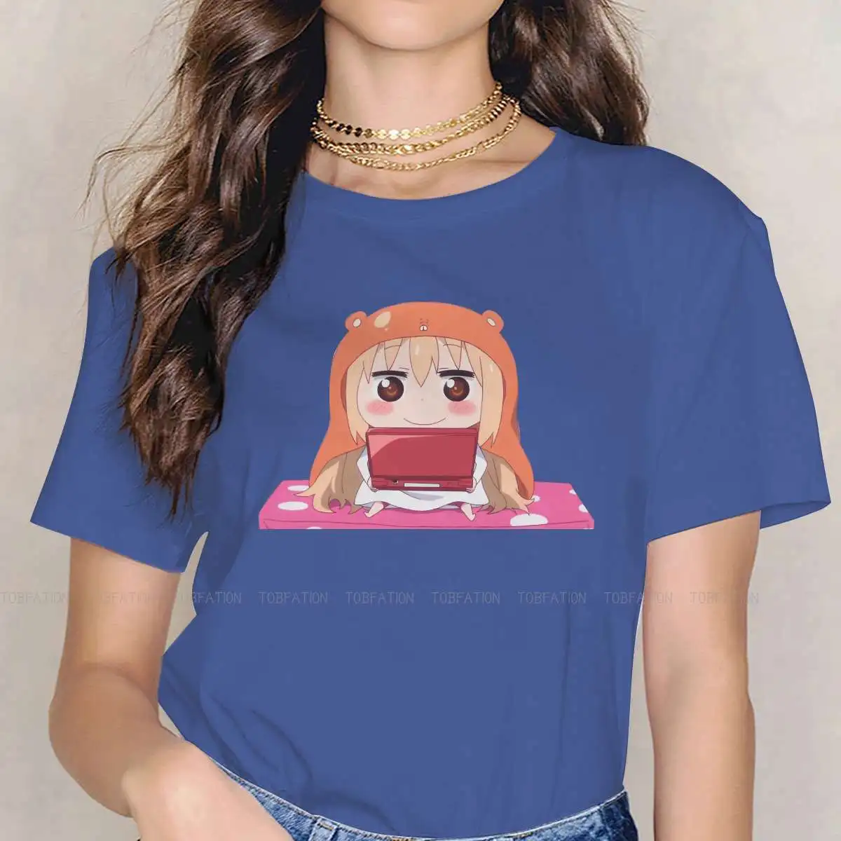

Himouto Umaru Chan Original TShirts Playing Personalize T Shirt New Trend Tops