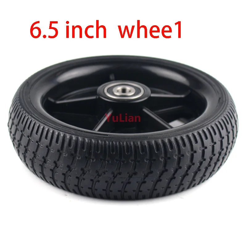 6 5 дюймовое твердое колесо с пластиковым ступицей/ободом для электрического