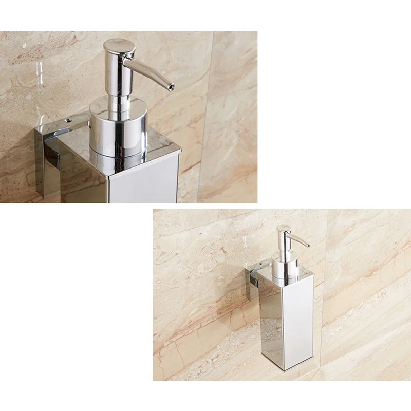 

Soap Dispenser Hand Liquid Soap Dispenser Squeeze Wall-Mounted Hotel Bathroom Kitchen Square