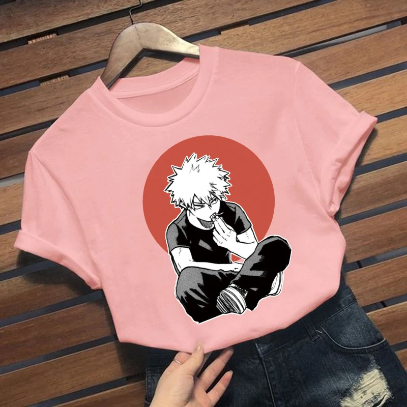 

Katsuki Bakugo Eating Fries T-shirt My Hero Academia Shirt Boku No Hero Academia Japanese Anime Kawaii Shirt