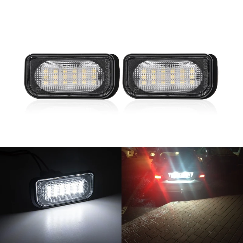 2x 18 SMD светодиодные лампы для номерного знака Mercedes Benz C Class W203 Sedan SL R230 CLK W209 C209 A209