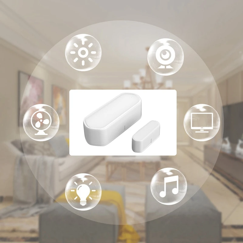 

Univeral Smart Home WIFI Rechargeable Magnetic Door Alarm Support Tuya