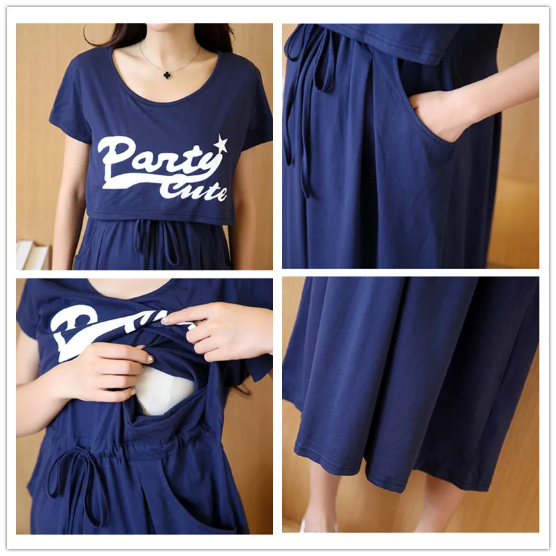 Платье для беременных Envsoll костюм из двух предметов грудного вскармливания