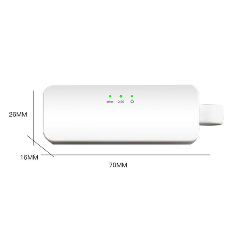 Сетевая карта Type C RJ45 Gigabit Ethernet 2 5G LAN проводной сетевой адаптер для ПК Windows Mac OS