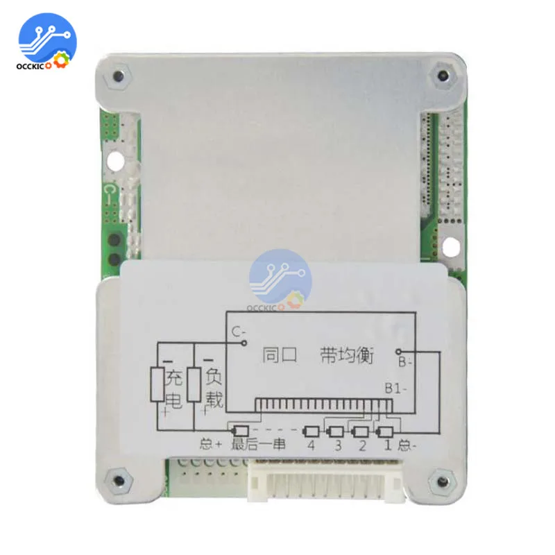 BMS 13S 14S 48V 30A Защитная плата зарядного устройства для литий ионных аккумуляторов