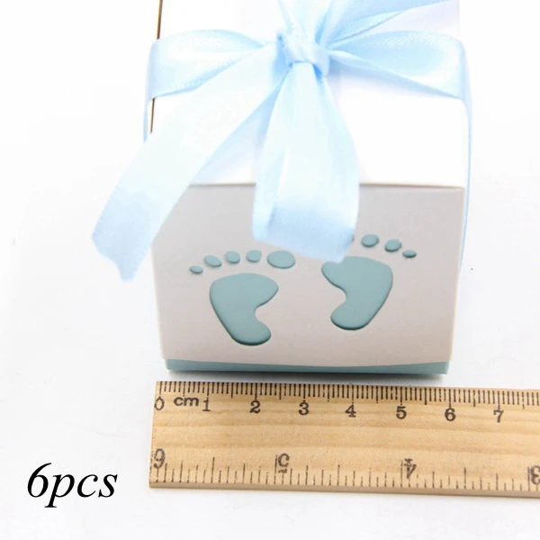 1504-blue-6pcs 10 ярдов это мальчик/девочка атласная упаковочная лента для DIY ремесла подарочная упаковка пояс бант и Швейные аксессуары Принадлежности для детского душа - Цвет: 1504-blue-6pcs