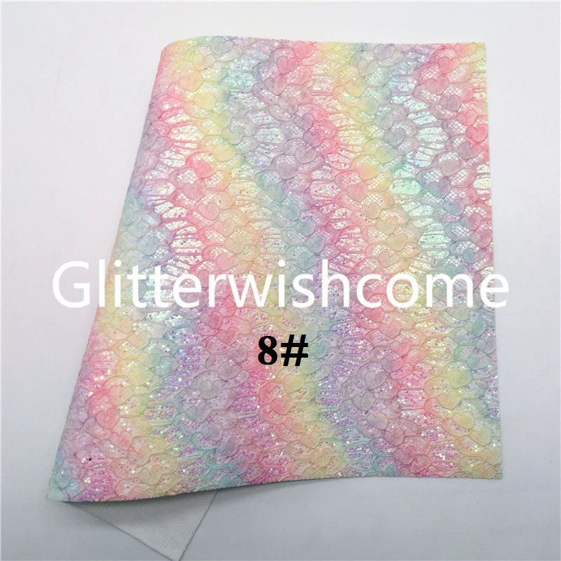Ткань Glitterwishcome 21x29 см Размер A4 сетчатая блестящая ткань стрелка искусственная