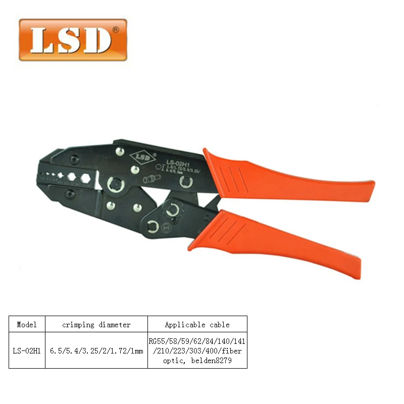RG58 RG62 RG59 кабельный обжимной инструмент BNC волоконно-оптический LS-02H1 ручной для