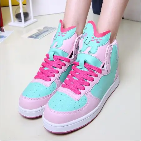 Женские туфли с круглым носком на плоской подошве в японском стиле для