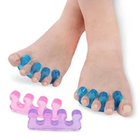 1pair new protective toes separator suitable bunion corrector material soft gel straightener spacers stretchers care tool