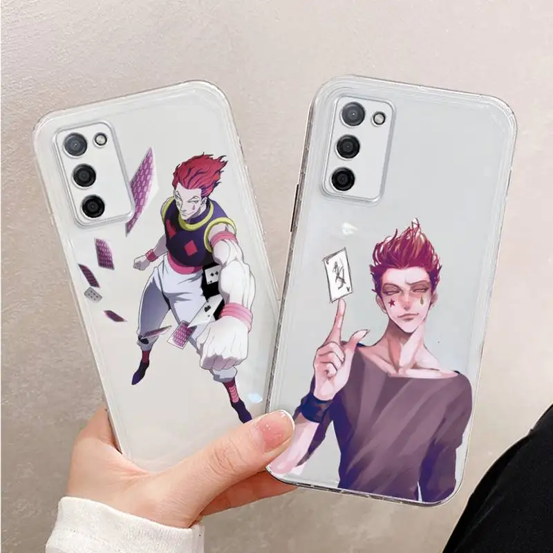 

japan hunter x hunter Anime Comics Phone Case Transparent For oppo R17 R15 R11 R9 F11 A32 A39 K7 K5 S X PRO PLUS moible bag