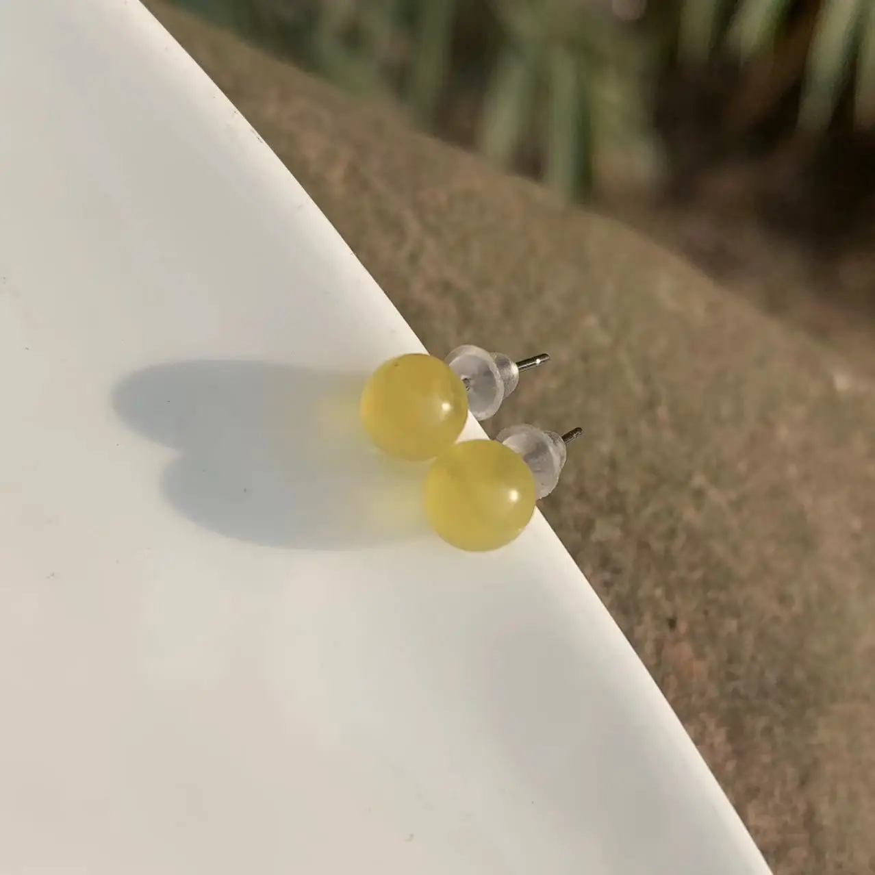 100% натуральный янтарь серьги-гвоздики из стерлингового серебра 925 пробы для