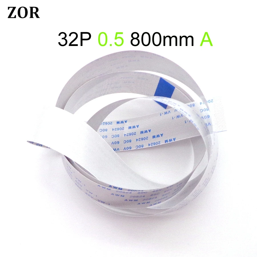 Новый плоский гибкий кабель FFC FPC 32pin 0 5 мм Шаг вперед длина 800 80 см ширина 16 лента 32p