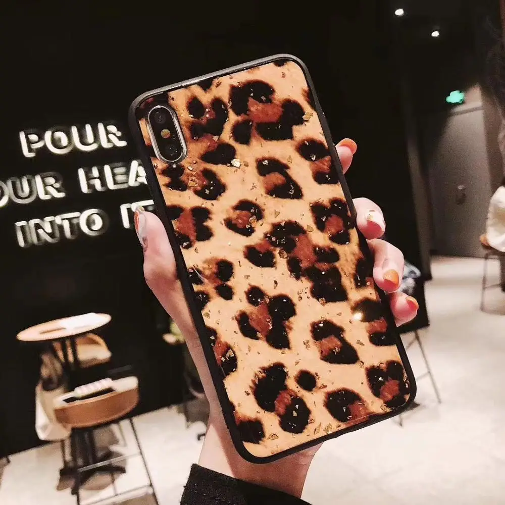 Чехол для Xiaomi Redmi Note 8 pro блестящий леопардовый чехол 7 8A 9 9A mi A3 CC9 Mi 10 Pro телефона |