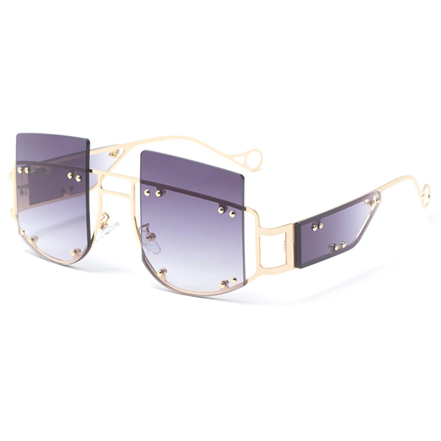 Солнцезащитные очки оверсайз UV400 для мужчин и женщин модные дизайнерские