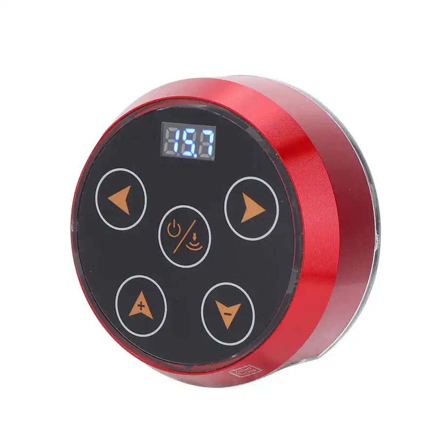 Источник питания для татуировок Красный ЖК источник с адаптером аксессуар тату