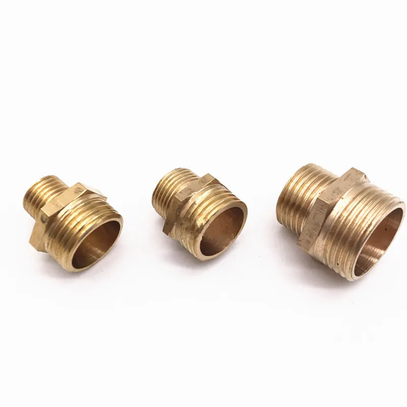 Латунный штуцер с наружной резьбой BSP 1/8 дюйма 1/4 3/8 1/2 3/4 1 дюйм|Фитинги для труб| |