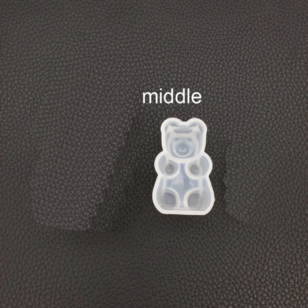 middle sugar mold Различные формы для сахара в виде медведя Expoxy, ювелирные изделия из смолы, формы для изготовления ювелирных изделий, подвесные инструменты - Цвет: middle sugar mold
