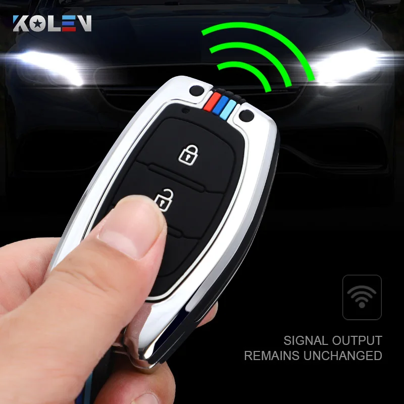 

Zinc alloy Car Key Case Cover Shell Fob For Hyundai IX25 IX35 I20 I30 I40 hb20 Santa Fe Sonata Elantra Creta Solaris Accessories